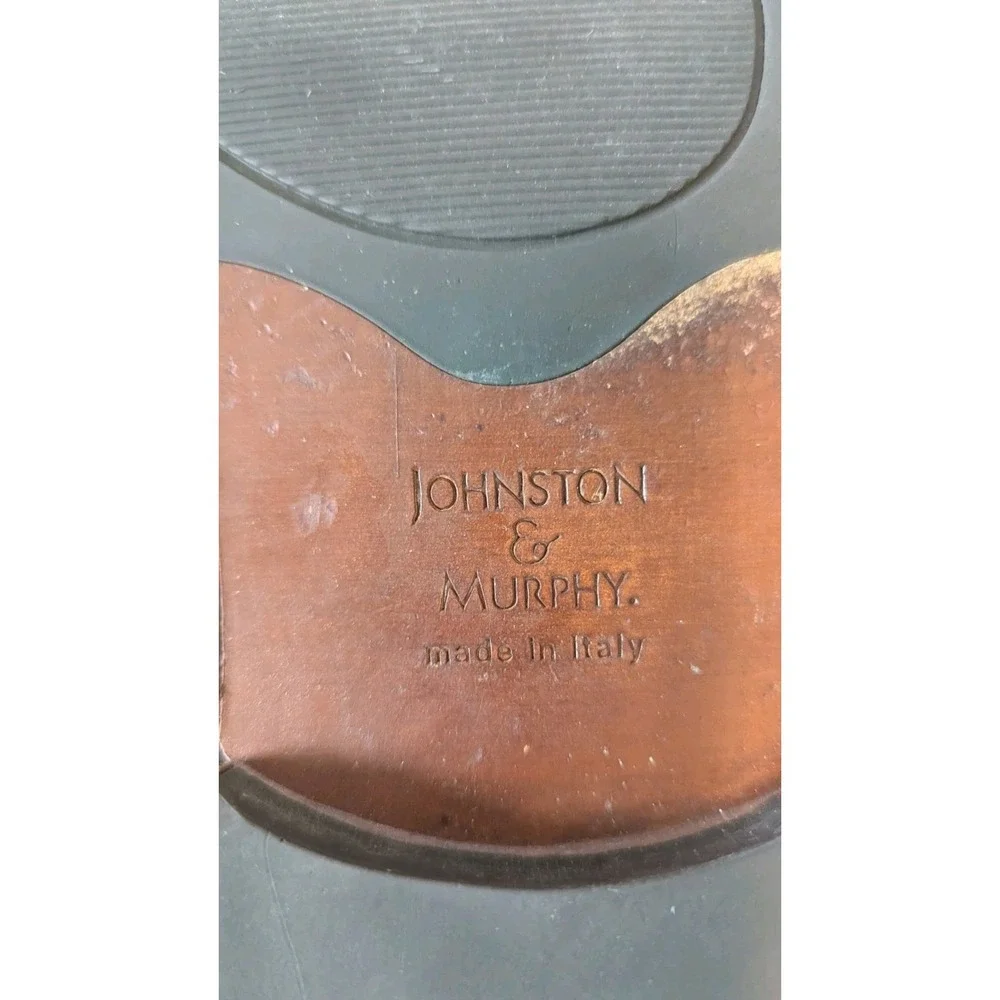 Johnston & Murphy 10.5 M‎ Shoes Brown Oxford Leather Lace Up Classic Timeless